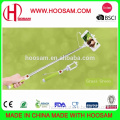Wired mini pocket selfie stick, hotsale monopod selfie stick 2015